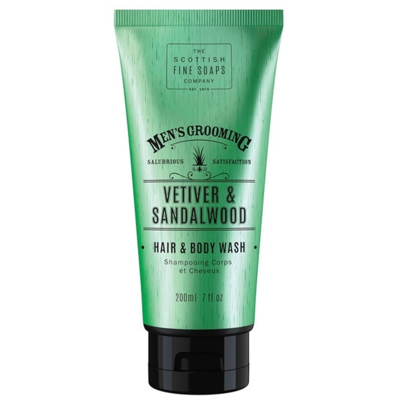 The Scottish Fine Soaps Company Men’s Grooming Vetiver & Sandalwood Hair & Body Wash 200ml